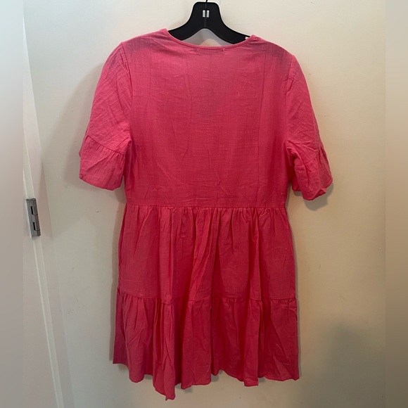 Hot Pink mini shift dress - Picture 5 of 8